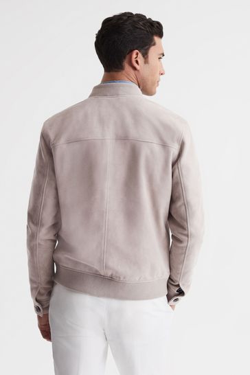 Mens slim clearance fit suede jacket