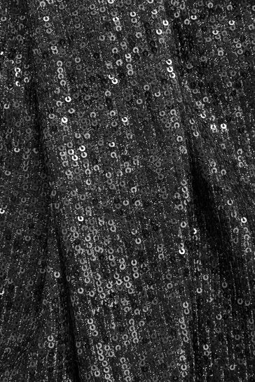 Black sequin top