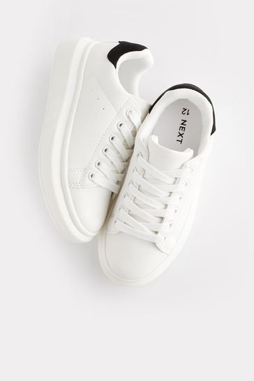 Lace up chunky sole trainers best sale