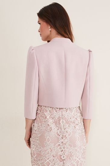Buy Phase Eight Pink Leanna Cropped Jacket from the Next UK online