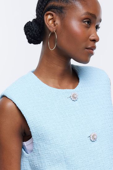 River island pearl store earrings