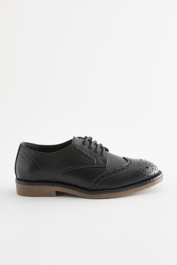 Next black best sale brogues