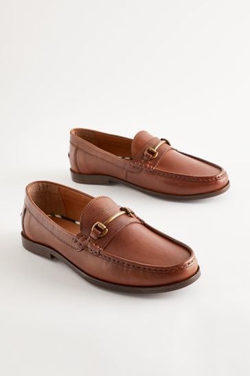 Buy Tan Brown Leather Snaffle Loafers from Next Netherlands