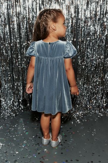 Green velvet clearance dress kids