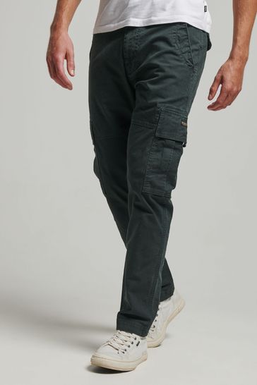 Buy Superdry Black Core Cargo Utility Trousers from Next Luxembourg