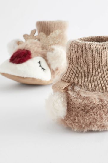 Baby deals reindeer booties