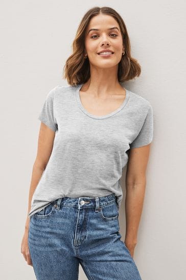 American Vintage Short Sleeve Scoop Neck T-Shirt