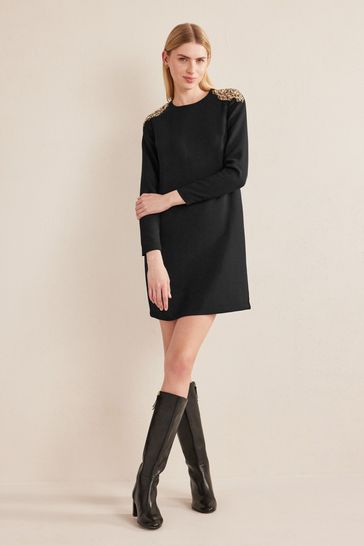 Black mini sale shift dress