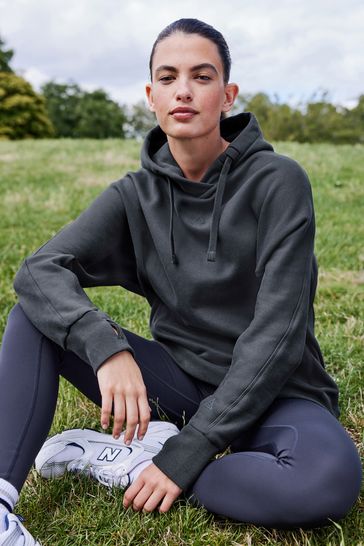 Buy Slate Grey Active Longline Overhead Hoodie from Next Lithuania