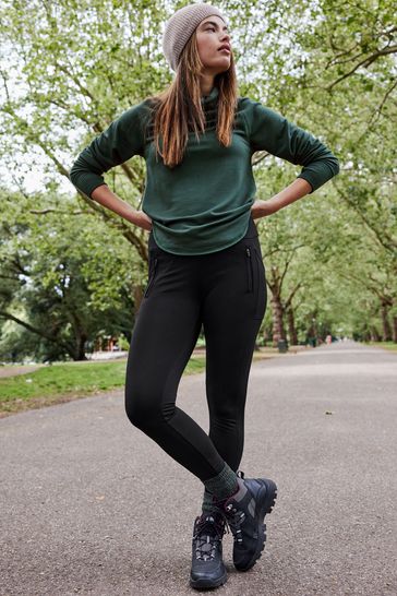Buy Black Next Elements Outdoor Shower Resistant Leggings from Next Germany