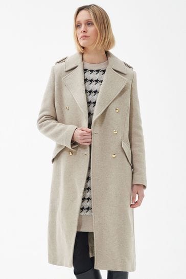 Barbour single deals breasted coat