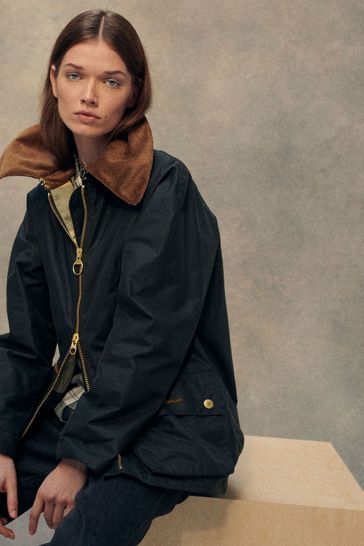 Green barbour clearance jacket womens