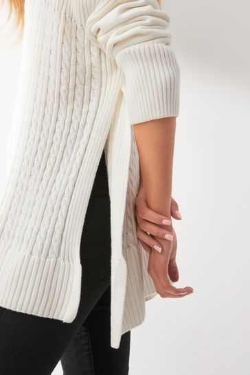 White jumper new arrivals with cape