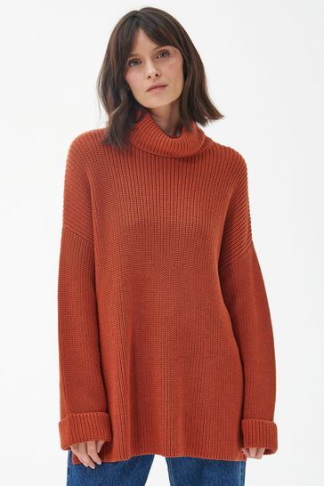 Barbour sweater womens Orange sales