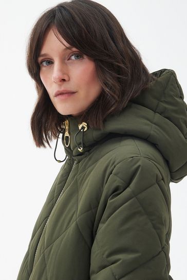 Green barbour new arrivals jacket womens
