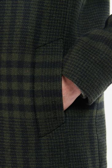 Barbour wool coat Green hot sale