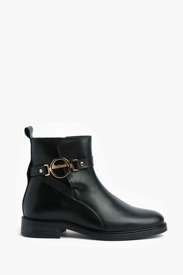 Barbour black store ankle boots