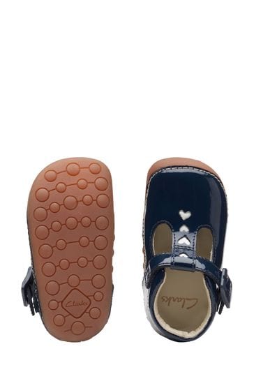 Buy Clarks Blue Multi Fit Patent Tiny Beat Toddler Shoes from Next