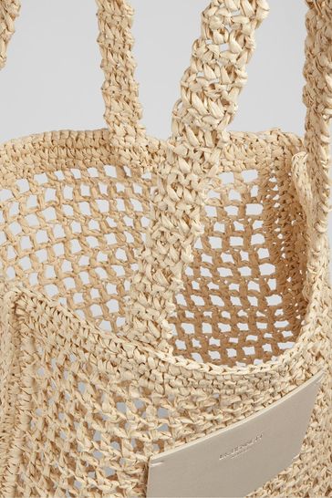 Lk bennett raffia best sale bag