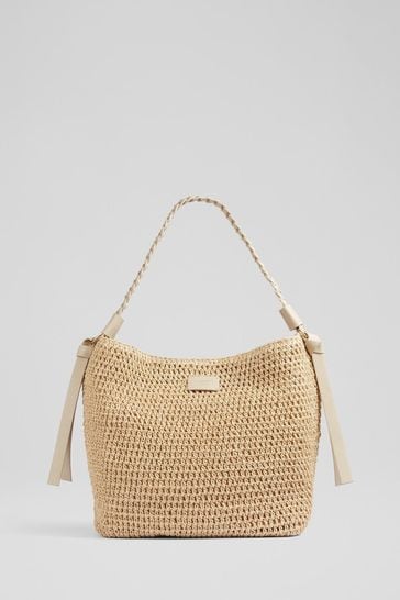Lk bennett straw clutch deals
