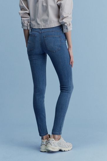 Buy Mid Blue Low Rise Push Up Skinny Jeans from Next Latvia
