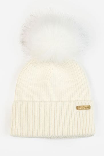 Barbour mallory pom shop beanie