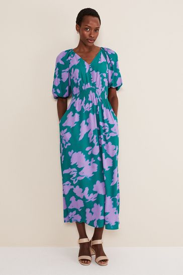 Phase eight green wrap dress new arrivals