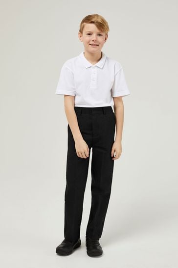 Boys slim fit trousers discount