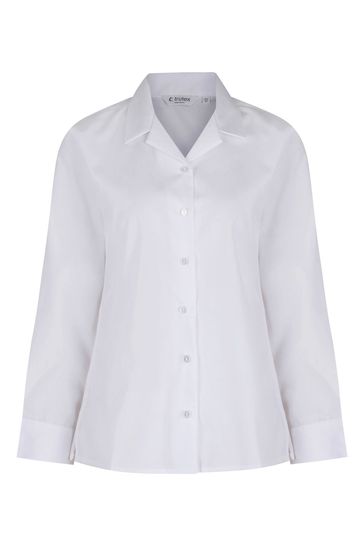 Dressy long shop sleeve white blouses