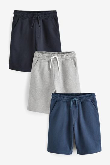 Multi Black 3 Pack Basic Jersey Shorts (3-16yrs)