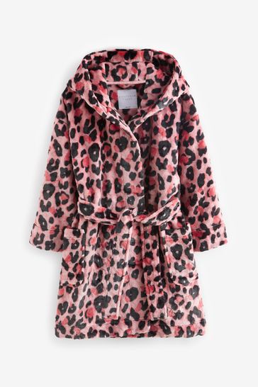 Next leopard print top dressing gown