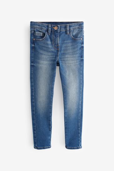 Mid Blue Long Length Skinny Jeans (3-16yrs)