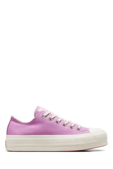 Converse Purple Chuck Taylor All Star Lift Low Trainers