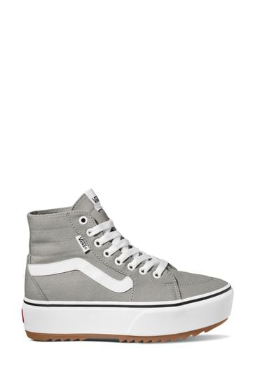 Womens grey vans trainers clearance