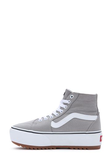 High top 2025 grey vans womens