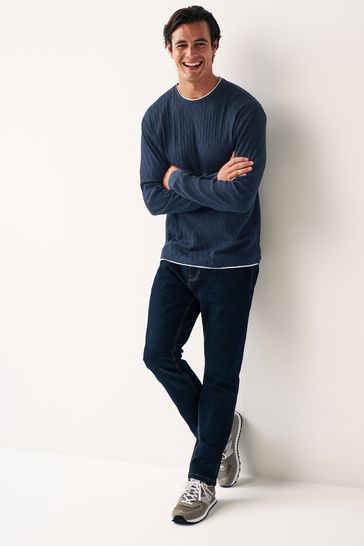 Mock layer discount sweater