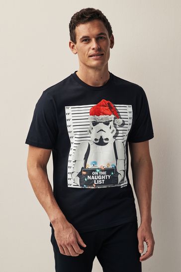 Stormtrooper Snowman Star Wars Christmas License T-Shirt