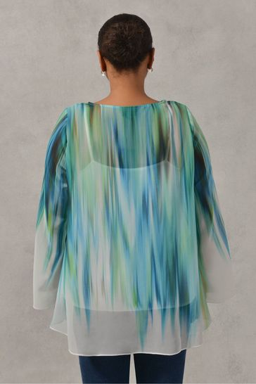 High low chiffon top shop