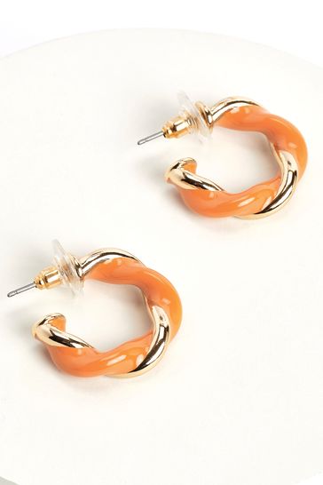 Orange deals earrings next
