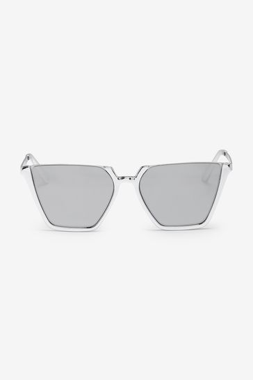 Flat top discount cat eye sunglasses