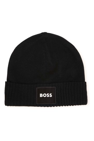 BOSS Black Logo Beanie Hat