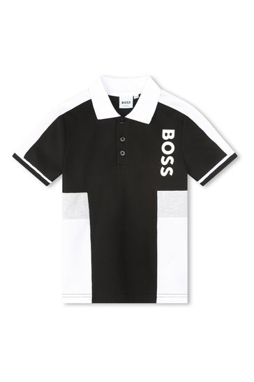 BOSS Black Colourblock Polo Shirt