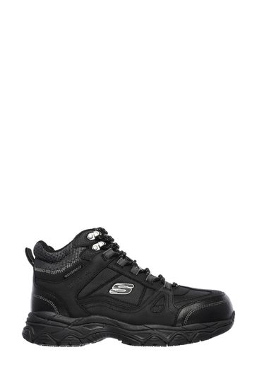 Mens skechers online slip on boots