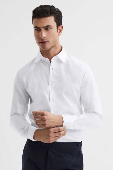 White penny collar shirt next new arrivals
