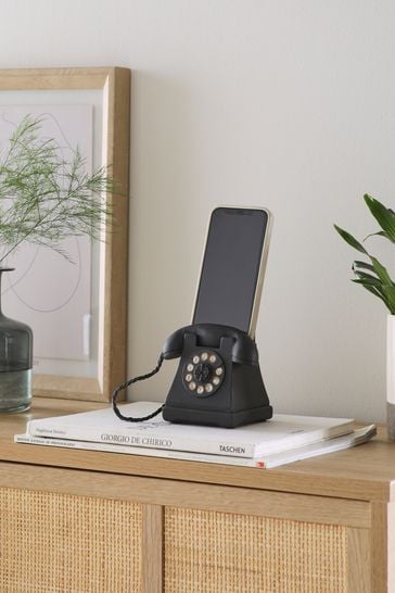 Black Retro Phone Mobile Phone Holder