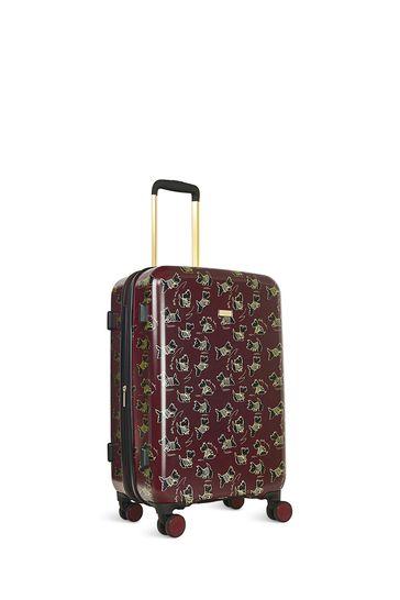 Radley London Red Signature Dog 4 Wheel Medium Suitcase