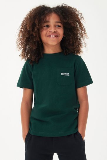 Green barbour t shirt online