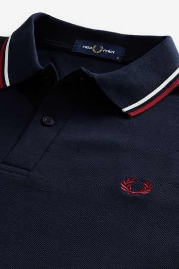 Fred perry black outlet and white