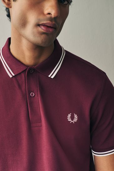 Fred perry twin tipped short sleeve polo shirt clearance