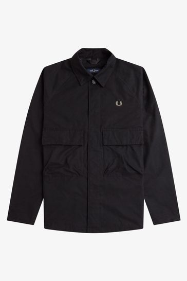 Fred perry twill utility overshirt 2025